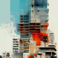 TLV #1. Digital Art, 75 x 100 cm, Quality print. Signed and numbered. Limited Edition 1/3. Lika Ramati © All rights reserved.