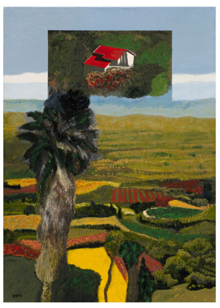 Oded Feingersh- Double Landscapes (Red roof in the Jezreel Valley)