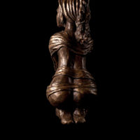Anat Ben Ezra. Chained to life . Original Art. Sculpture. Made of polyester. Signed. W23xH48xD30 cm _