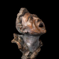 Anat Ben Ezra. The shout. Original Art. Sculpture. Made of polyester. Signed. W31xH45xD36 cm__