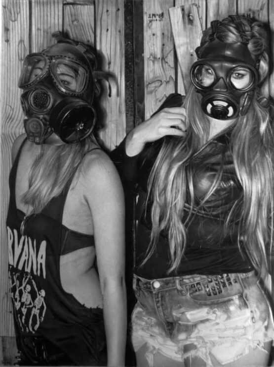 Irsan Gregoire - GIRLS IN GAS MASK Original Art. Pencil On Stathmore 300 19 x 24" (48 x 60 cm) 2019 The piece is unframed, shipped in a tube with a certificate of authenticity UNIQUE HYPER REALISTIC ART Price upon request. Contact us at mail@israeliartmarket.com
