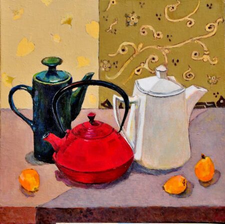 Lubov Meshulam Lemkovitch - Still life with teakettles