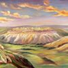 Sara Weitzman - Sunrise of Jerusalem. Original Art. Oil on canvas. Signed. 150 x 100 cm. 2014