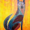 Igor Zusev - Dream Shadow Dog. 2020 Original Art. Acrylic on canvas, 45.72 X 60.96 cm. Signed. 