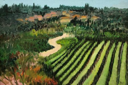 Leah Raab - Landscape With Winding Road