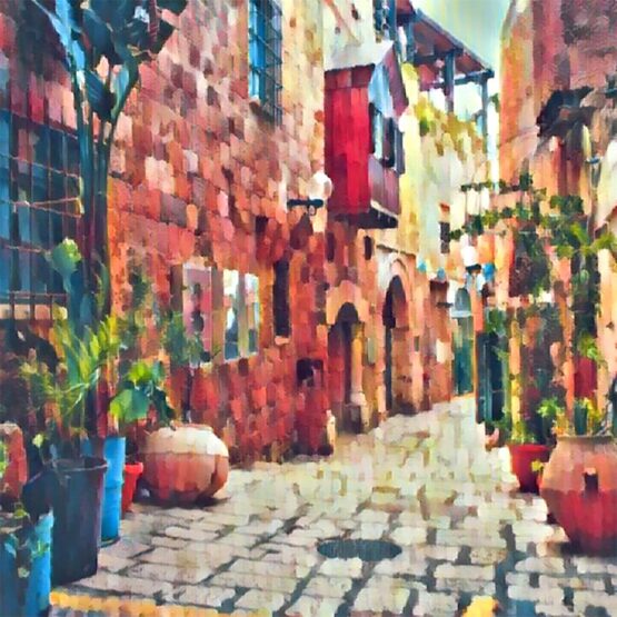 Camille Campbell - Israel Streets Digital art based on photography. Signed.