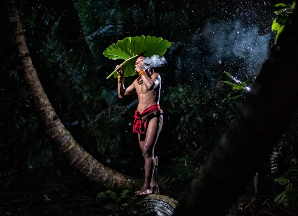 Aga Szydlik - Mentawai Tribe | Indonesia #2 Fine Art Photography. Quality print. 60 x 40 cm. Manually signed. *** 15% of the Batwa print sale commission is going to be donated back to the tribe to support their ongoing development. ***