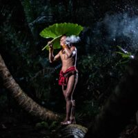 Aga Szydlik - Mentawai Tribe | Indonesia #2 Fine Art Photography. Quality print. 60 x 40 cm. Manually signed. *** 15% of the Batwa print sale commission is going to be donated back to the tribe to support their ongoing development. ***