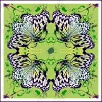Carolina Kollmann - Metamorphosis Original Art.  Acrylic, Chinese Ink on watercolor paper/ Digitally designed Printed onto 400g Etching paper 50 X 50 cm. Signed. 