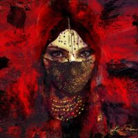 Lika Ramati - Red Reality Digital Art. Limited Edition. Quality print print signed and numbered 1/8. 60 x 66 cm. 