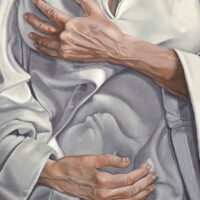 Rebecca Gabriel - Sarah Original Art. Oil & egg tempera on canvas, 39