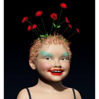 Smadar Lomnitz - Sweety- Digital Art 3d Original Art. Print on paper, Limited edition of 30, 43 x 34 cm, 2016. Signed. 