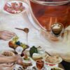 Ildikó Mecséri - Slow breakfast- COVID lessons. Original Art. Oil on canvas. 60 x 80 cm. Signed.  We can always find something to be grateful for. Even in these tough pandemic times, slow breakfast with our family can bring us beautiful and peaceful moments.