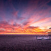 Pygmalion Karatzas - Venice Beach sunset, Los Angeles, 2015. Fine Art Photography. Manually Signed and numbered. Limited edition. Quality print on fine art paper. Size 120 x 60 cm. (Prints can also be ordered in different sizes upon request).
