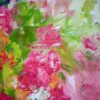 Angela Rose - Vibrant Flowers.  Original Art. Oil on canvas. 45 x 35 cm. Signed. 