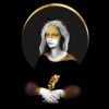 Daphne Horev - Mona Lisa's Eyes Digital Art. Limited edition 1/75. Print on a silver rag or silver metallic. Manually signed and numbered. 120 x 100 cm. *Can be ordered in various sizes.