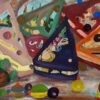 Cosmin Brendea - Childhood Sweets. 2021 Original art. Oil on canvas.  50 x 70 cm. Signed.