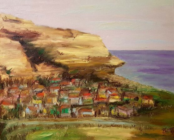 Cosmin Brendea - Balchik.  2021 Original art. Oil on cardboard. 50 x 60 cm. Signed.