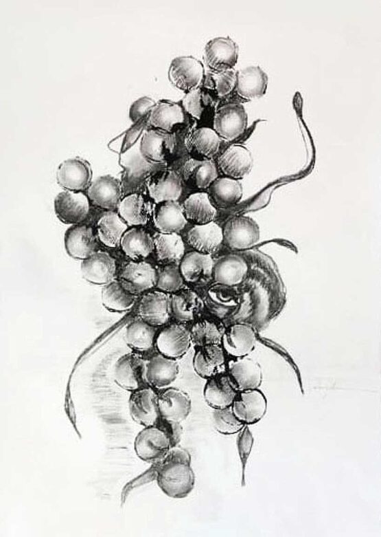 Danijela Jovic - Composition #1. 2021 Original Art. Mixed technique on paper. 70 x 50 cm. Signed.