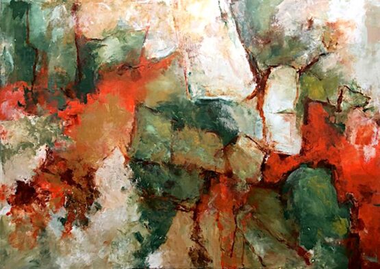 Miri Baruch - Evergreen Original Art. Acrylic on canvas. 100 x 140 cm. Signed. 