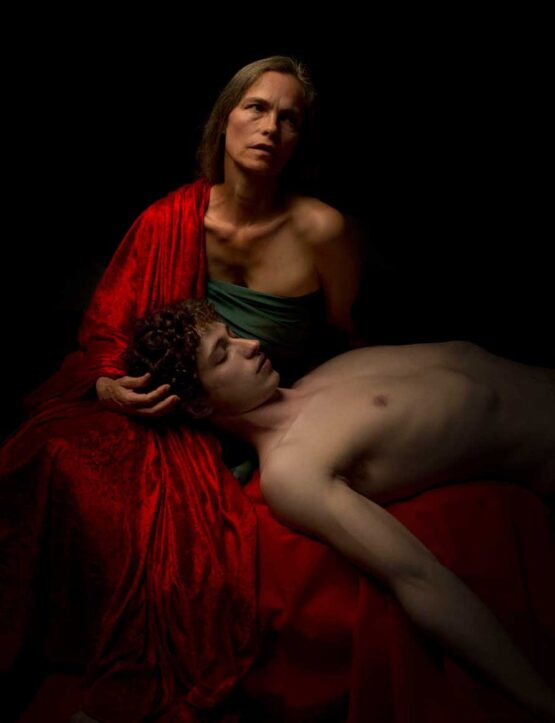 Uzi Varon – Mother of Lemminkäinen (The Pietà theme in Finnish folklore). 2019 Fine Art Photography. Archival pigment print on Fine Art paper 310 gr. Limited edition 1/10. 55 x 70 cm Manually signed and numbered.