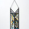 Noa Reichenberg - "Order & Chaos" Original Art. Cerne reliefs and glass paints on a mirror. 62 cm x 20 cm.