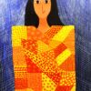 Trishna Patnaik - Alluring Original Art. Acrylic on Canvas. 26 x 32 inch. 66.04 x 81.28 cm. Signed.