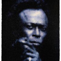 Stone Shi - Miles Davis. 2019 Original unique Art. Oil on canvas. 46" x38", 116.84 x 96.52 cm. Signed. 