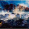 Stone Shi - Wu Yuan. 2020 Original Unique Art. Oil on canvas, 55" x 86", 139.7 x 218.44 cm. Signed. 