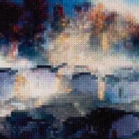 Stone Shi - Wu Yuan. 2020 Original Unique Art. Oil on canvas, 55