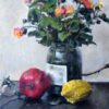 Tamar Dan - Remembrance of the Holiday, October 2020,  Original Art. 25 x 40 cm. Oil on Wood. Signed.  