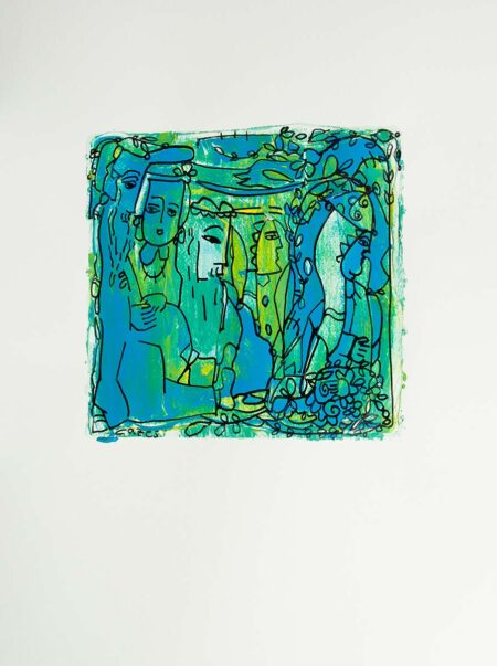 Uriel Cazes- Untitled #12 Original Art. Mixed Media technique on Paper. 36x48 cm.