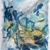 ORLY SHALEM | Abstract Landscape #23 Original Art. Mixed Media on Cardboard 240gr. 50x35 cm. Signed.