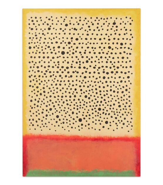 PETER MARKUS JENTES | Dots on a Rothko No. 04 ”Serengeti”. 2021 Original Art. Acrylic on canvas. 100 x 70 cm. Signed. 