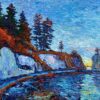 Anastasia Fedorova | "Dreaming About Stanley Park Seawall" Original Art. Oil on canvas, 102 x 76 cm. Signed. 