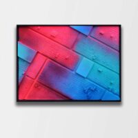 PETER FOESTERS | Electric sky. (2021) Acryl on mixed media on canvas 60 x 80 x 9 cm