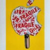 DUDI | ICE APPLE CREAM, FRAGILE Original Art. Mixed Media. 36 x 51 cm. Signed.