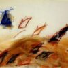 ORNA L. BROCK | Untitled #2 Original Art (The "Potatoes Dream" series) Oil pastel & Conte crayons on paper .21X30 cm. Unframed.