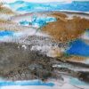 ORLY SHALEM | The Dead Sea #1 Original Art. Mixed Media on Cardboard 240gr. 50x35 cm. Signed.