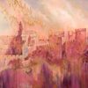 SHULLY RATZON | City of David Quality Printed Edition. Modern Judaica. Oil on canvas. 150x100 cm. Signed. 