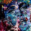 Ivonne Waissmann | Flower splash Original Art. Digital Mix Media Collage.  77 x 101 cm. Signed. 