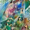 Nizar Al Hattab |  Love And Peace. 2021 Original Art. Oil on canvas. 75 x 115 cm. Signed.
