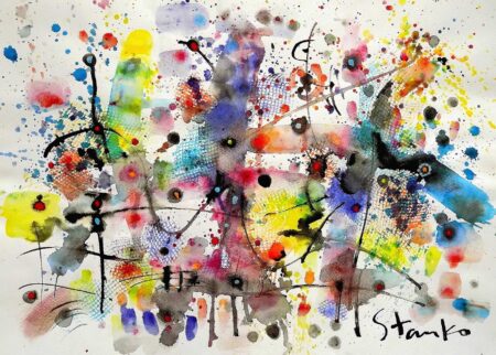 Stanislav Bojankov | Nocturne-CXXXIII. 2015 Original Art. Watercolor on paper. Unframed. 50 x 35 cm. Signed.