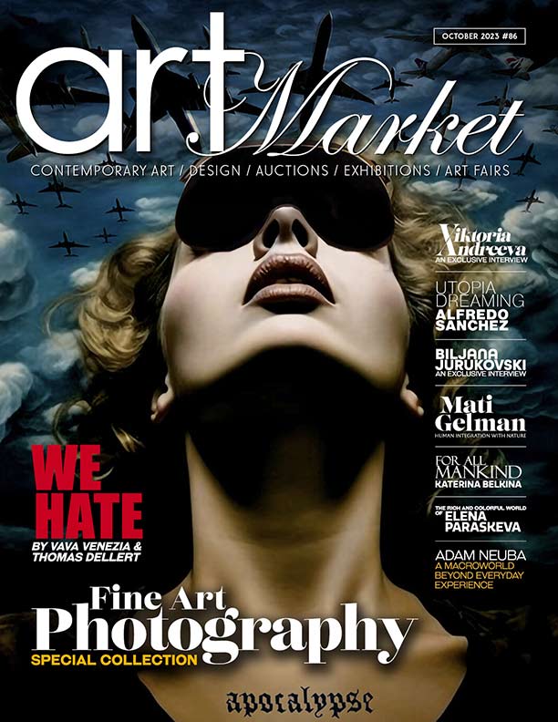Vava Venezia on the cover of Art Market Magazine Issue #86