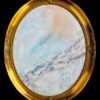 Madeleine Schachter | Moon on River Original Art. Acrylics, metal leaf, mascara, ink, and crushed glass on canvas. 40.64 x 50.8 cm. Dimensions With Frame: 48.26 x 58.42 cm. Signed. 