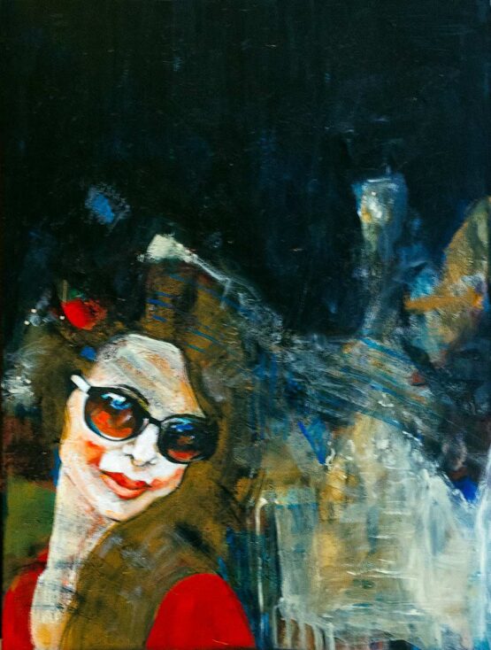 Eva Lewarne | Sarah Original Art. Acrylic on canvas. 102 x 76 cm. Signed. 