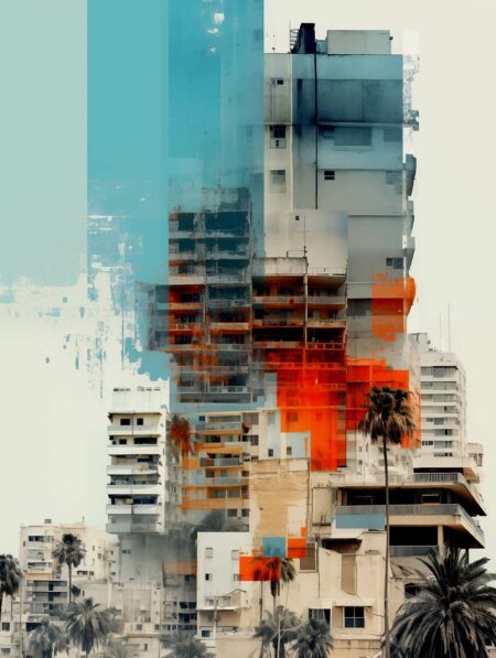 TLV #1. Digital Art, 75 x 100 cm, Quality print. Signed and numbered. Limited Edition 1/3. Lika Ramati © All rights reserved.