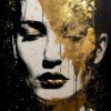 Golden Portrait. Digital Art, 90 x 58 cm, Quality print. Signed and numbered. Limited Edition 1/3. Lika Ramati © All rights reserved.